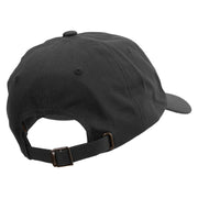 Police Sign with Gun Embroidered Dad Style Unstructured Low Profile 6 panel Cotton Cap - Black OSFM