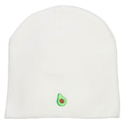 Mini Avocado Embroidered Short Beanie