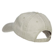 Wave Heart USA Flag Embroidered Washed Cap