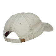 Wave Heart USA Flag Embroidered Washed Cap