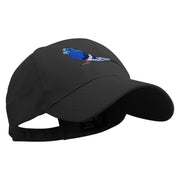 Parrot Bird Embroidered Low Profile Organic Cotton Cap