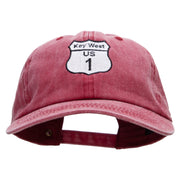 US 1 Key West Embroidered Unstructured Cotton Cap