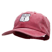 US 1 Key West Embroidered Unstructured Cotton Cap