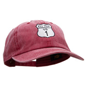 US 1 Key West Embroidered Unstructured Cotton Cap