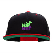 Hip Hop Bubbles Embroidered Wool Blend Classic Snapback