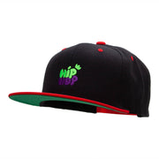 Hip Hop Bubbles Embroidered Wool Blend Classic Snapback