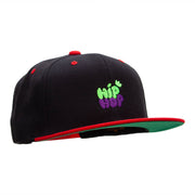 Hip Hop Bubbles Embroidered Wool Blend Classic Snapback