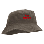 Viva Mexico Phrase Embroidered Bucket Hat