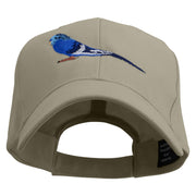 Parrot Bird Embroidered Low Profile Organic Cotton Cap - Olive OSFM