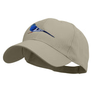 Parrot Bird Embroidered Low Profile Organic Cotton Cap - Olive OSFM