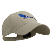 Parrot Bird Embroidered Low Profile Organic Cotton Cap - Olive OSFM