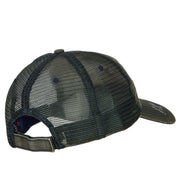 US Navy Veteran Military Embroidered Low Cotton Mesh Cap