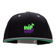 Hip Hop Bubbles Embroidered Wool Blend Classic Snapback