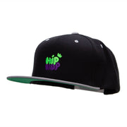 Hip Hop Bubbles Embroidered Wool Blend Classic Snapback