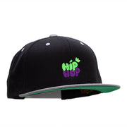 Hip Hop Bubbles Embroidered Wool Blend Classic Snapback