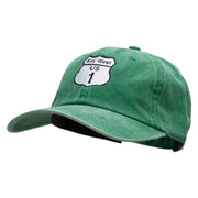 US 1 Key West Embroidered Unstructured Cotton Cap