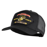 Duty Country Corps Semper Fidelis Patched Solid Cotton Twill Mesh Prostyle Cap - Black OSFM