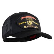 Duty Country Corps Semper Fidelis Patched Solid Cotton Twill Mesh Prostyle Cap - Black OSFM