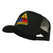 US Army 2nd Armored Division Patched Mesh Back Cap