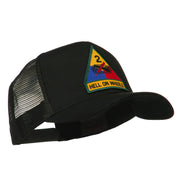 US Army 2nd Armored Division Patched Mesh Back Cap