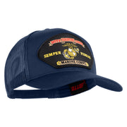 Duty Country Corps Semper Fidelis Patched Solid Cotton Twill Mesh Prostyle Cap - Navy OSFM