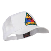 US Army 2nd Armored Division Patched Mesh Back Cap