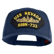USS Nevada Submarine SSBN-733 Patched Solid Cotton Twill Mesh Prostyle Cap - Navy OSFM