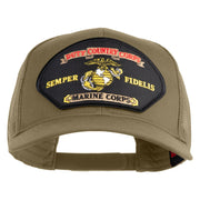 Duty Country Corps Semper Fidelis Patched Solid Cotton Twill Mesh Prostyle Cap - Khaki OSFM