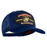 Duty Country Corps Semper Fidelis Patched Solid Cotton Twill Mesh Prostyle Cap - Royal OSFM
