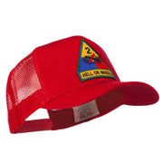 US Army 2nd Armored Division Patched Mesh Back Cap