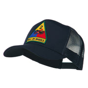 US Army 2nd Armored Division Patched Mesh Back Cap