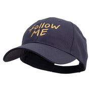 Follow Me Embroidered Low Profile Organic Cotton Cap - Navy OSFM