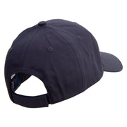 Follow Me Embroidered Low Profile Organic Cotton Cap - Navy OSFM