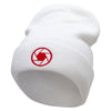 Camera Focus Embroidered 12 Inch Long Knitted Beanie - White OSFM