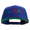 Artistic Xmas Logo Embroidered Wool Blend Prostyle Snapback - Royal OSFM