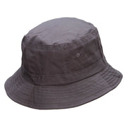 Arrows Dance Revolution Embroidered Pigment Dyed Bucket Hat - Charcoal OSFM