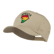 Map of Africa with Word Embroidered Cap