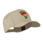 Map of Africa with Word Embroidered Cap