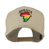 Map of Africa with Word Embroidered Cap