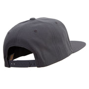 Turtle Swimming Embroidered Wool Blend Prostyle Snapback - Dk-Grey OSFM