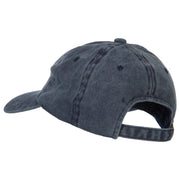 Washington with Map Outline Embroidered Washed Cotton Twill Cap