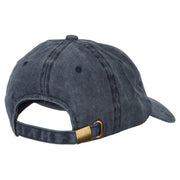 Washington with Map Outline Embroidered Washed Cotton Twill Cap