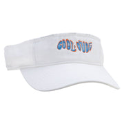 Cool Dude Embroidered Pro Style Cotton Twill Washed Visor - White OSFM