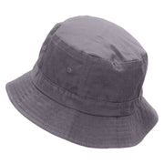 Dune Buggy Embroidered Pigment Dyed Bucket Hat - Charcoal OSFM