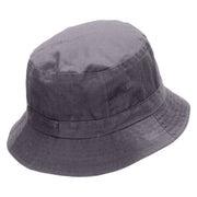 Dune Buggy Embroidered Pigment Dyed Bucket Hat - Charcoal OSFM