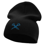 The Dual Darts Embroidered 8 Inch Short Beanie Made in USA