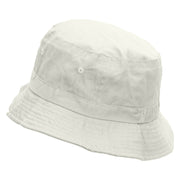 Arrows Dance Revolution Embroidered Pigment Dyed Bucket Hat - White OSFM