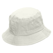 Arrows Dance Revolution Embroidered Pigment Dyed Bucket Hat - White OSFM