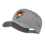 Map of Africa with Word Embroidered Cap