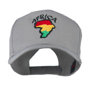 Map of Africa with Word Embroidered Cap